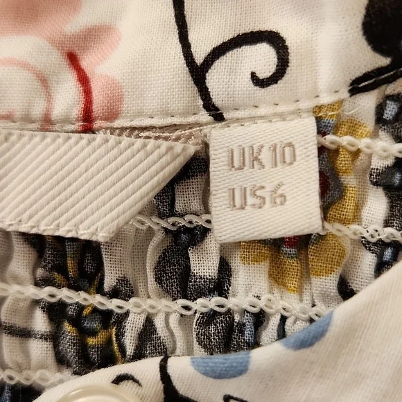 Boden Ruched Long Balloon Sleeve Blouse Womens Size 6 - Picture 10 of 11